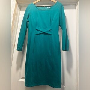 ANTONIO MELANI Teal Long Sleeve Dress
